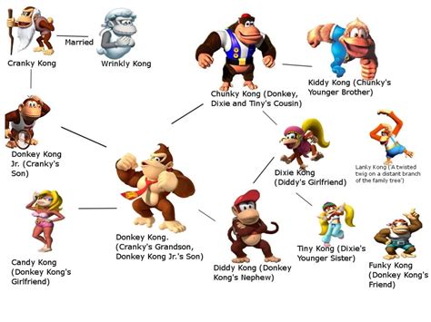 Donkey Kong family tree : r/Apandah