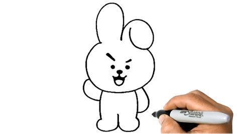 Cara Menggambar Bt21 Cooky Easy Drawings Dibujos Faciles Dessins ...