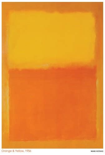 Mark Rothko Poster - “Orange & Yellow”