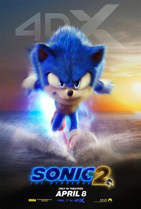 Sonic 2 Movie Poster Print 2022 Film Wall Art, Cinema A5 A4 A3 A2 A1 ...