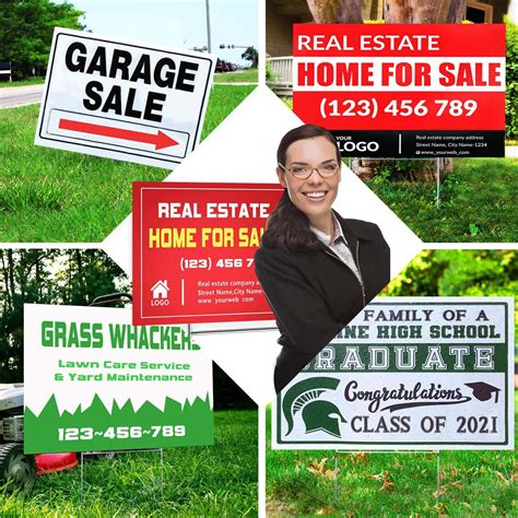 Custom Yard & Lawn Signs | Free Designer Service - Anley Flags