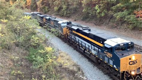 CSX 1869 C&O Heritage Unit - YouTube