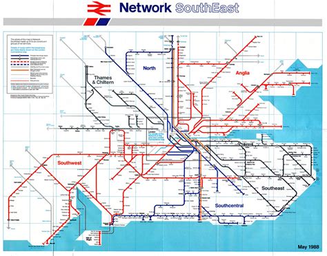 Historical Map: British Rail Network SouthEast,... - Transit Maps