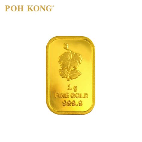 Poh Kong Bunga Raya Gold Bar (1g) | Shopee Malaysia