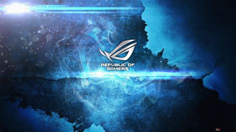 Asus Rog Blue Wallpaper 1080P