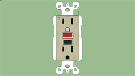 GFCI outlet (Leviton Class A) | 3D Warehouse