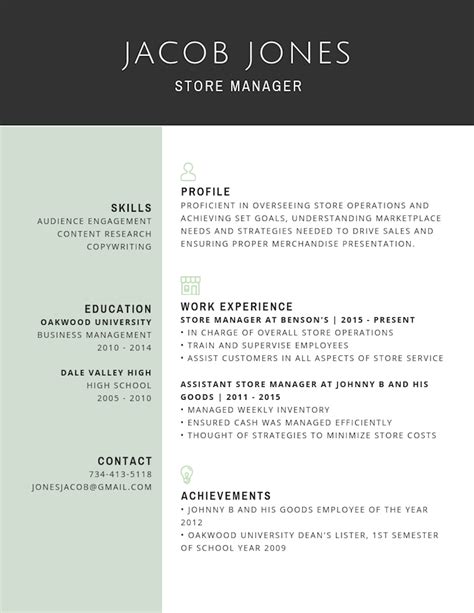 Canva resume templates - kizafreedom