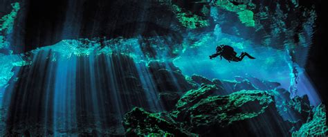 Scuba Diver Wallpaper 4K, Underwater, Under the Sea