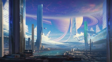 ArtStation - Ring World, Michael Pedro | Fantasy landscape, Futuristic ...