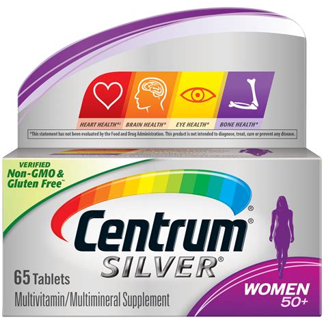 Centrum Silver Women 50+ Multivitamin Tablets, 65 ct - Walmart.com