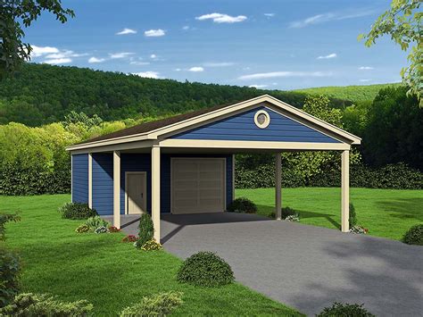 Plan 51673 | Tudor Style 3 Car Garage | Carport plans, Craftsman house ...