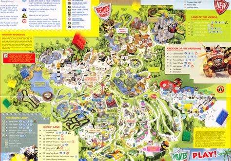 Legoland Windsor - 2010 Park Map