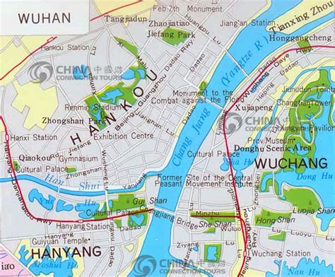 Wuhan City Map, China Wuhan City Map - Wuhan Travel Guide