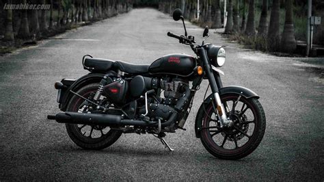 Royal Enfield Classic 350 Black Colour Wallpaper - Permedica