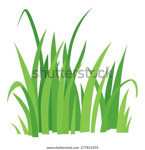 Grass Leaves Vector Icon Cartoon Illustration Stock Vector (Royalty ...