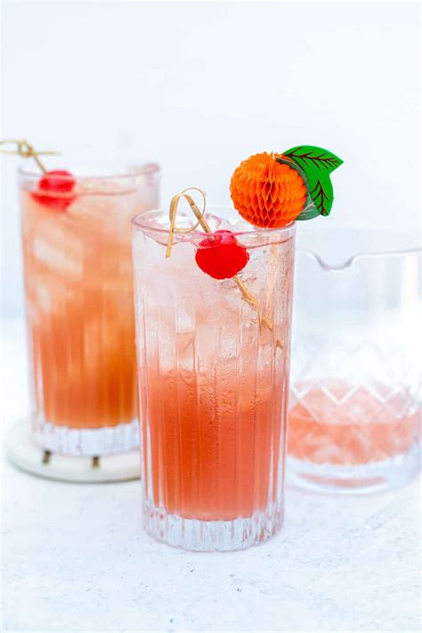 Classic Singapore Sling Cocktail - Supergolden Bakes