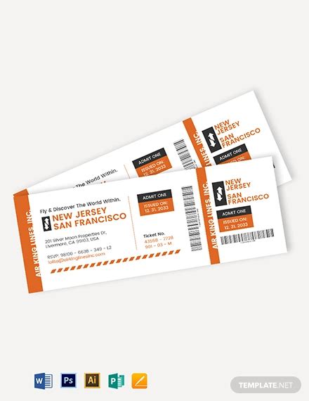 Airline Ticket - 20+ Examples, Illustrator, Word, Pages, Photoshop ...