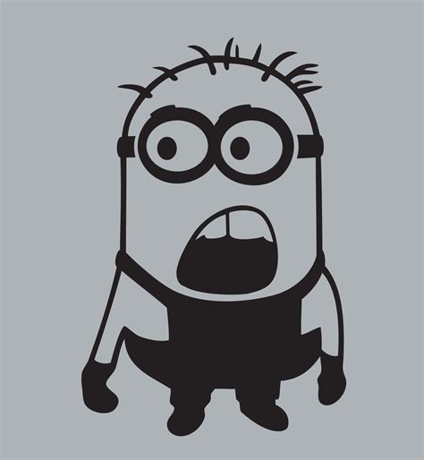 Minion Despicable Me Uh Black Car Window Vinyl Decal Sticker 4" Tall ...