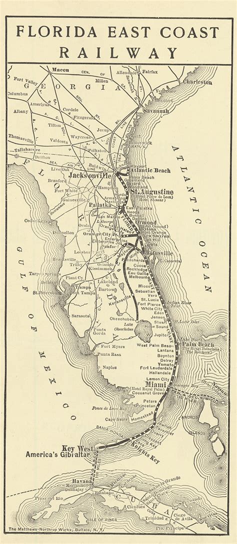 Florida Memory • Florida East Coast Railway Map, 1917