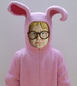 Christmas Story Animated Side Stepper Ralphie Pink Bunny Suit He Works ...