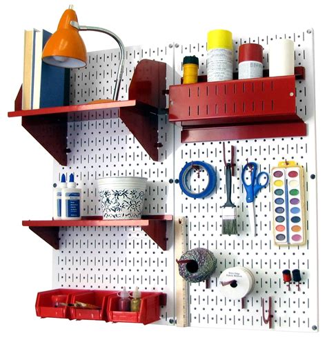 Wall Control Pegboard Hobby Craft Pegboard Organizer Storage Kit with ...