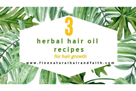 Herbal Hair Oil Recipes | DIY Recipes for Fine Natural Hair Growth