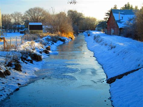 Ellensburg, WA : Town Ditch on a cold winter morning. photo, picture ...