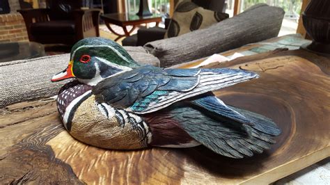 Purchase hand carved realistic waterfowl by Rick Mignano. One of a kind ...