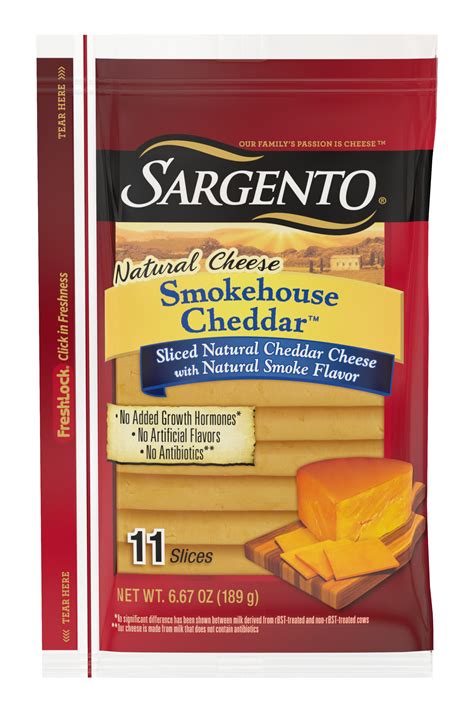 Sargento® Sliced Smokehouse Cheddar™ Natural Cheese, 11 slices ...