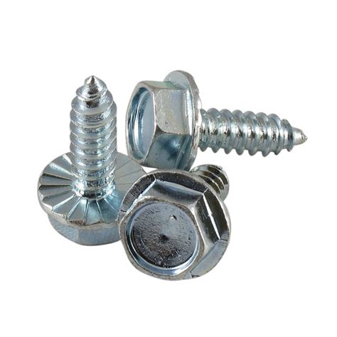 1 / 4 X 3 / 4 Hex Serrated Washer Head Type A / B Sheet Metal Screw X ...