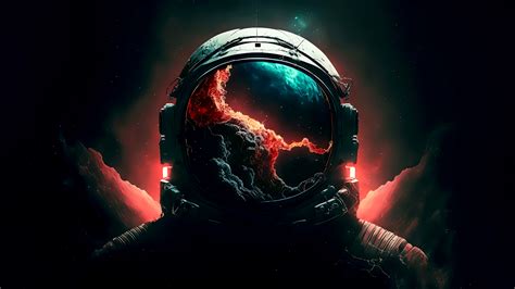 Astronaut Illustration Wallpaper for PC