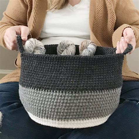 A Simple Crochet Basket-Free Crochet Pattern — Meghan Makes Do