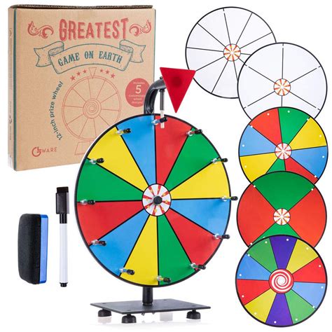 Buy 5 in 1 op Prize Wheel Spinner - 12" Carnival Games Smooth Spinning ...