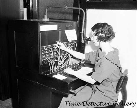 Switchboard Operator, Western Electric Telephone Co. -1935 - Vintage ...