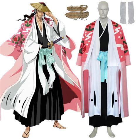 Bleach 8th Division Captain Kyouraku Shunsui Black Cosplay Costume ...