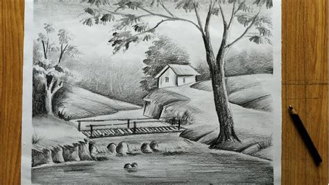 Simple Scenery Drawing Pencil Easy - annighoul