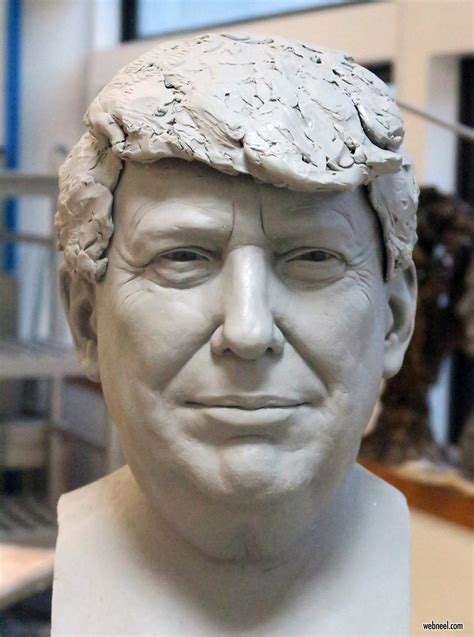 Modeled Sculpture In Wax Donald Trump By Saint Chaffray 21