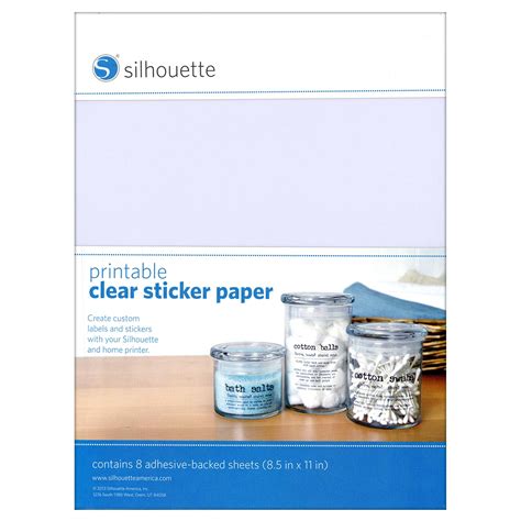 Silhouette Printable Clear Sticker Paper - Get What You Need For Free