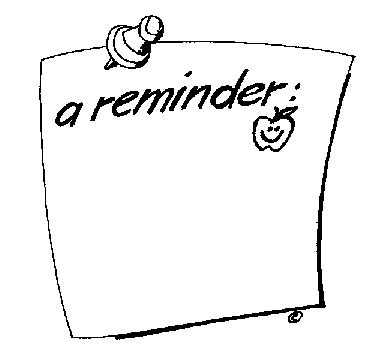 Free Reminder Clipart Black And White, Download Free Reminder Clipart ...