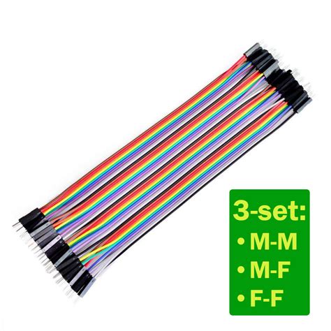 3-set Colour-coded Jumper Wires | DaakyeTech