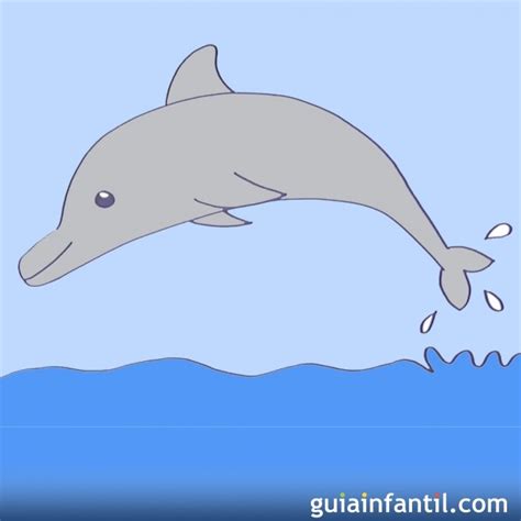 Dibujos De Animales Faciles Delfin Saltando Paso A Paso Facil A Lapiz Y ...