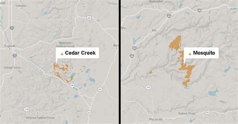 Maps: Latest Fires in California and the West - The New York Times