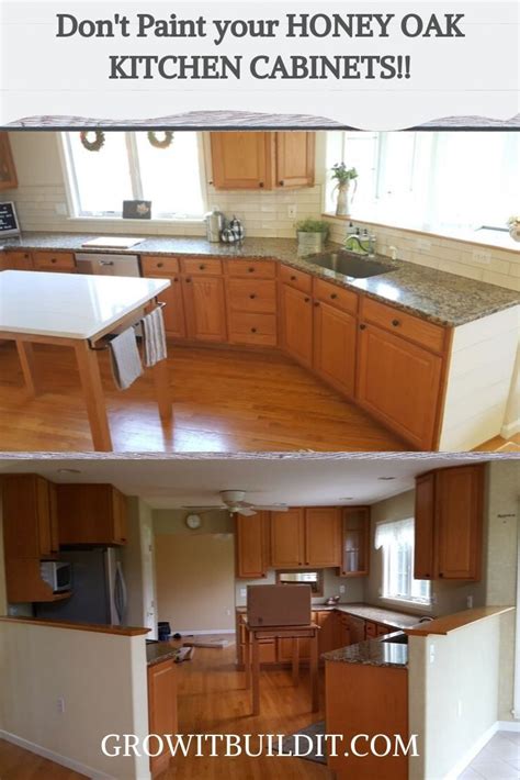 Don't Paint your HONEY OAK KITCHEN CABINETS | Honey oak cabinets, Oak ...