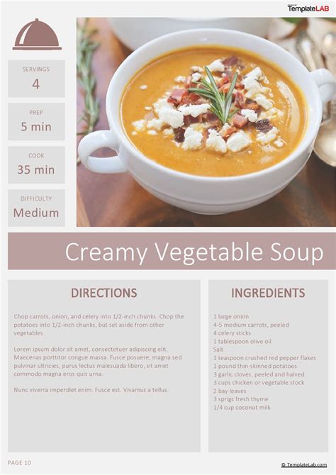 Google Slides Cookbook Template