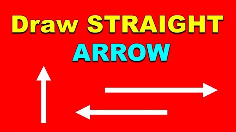 How To Draw Straight Arrow In Word (Microsoft) - YouTube