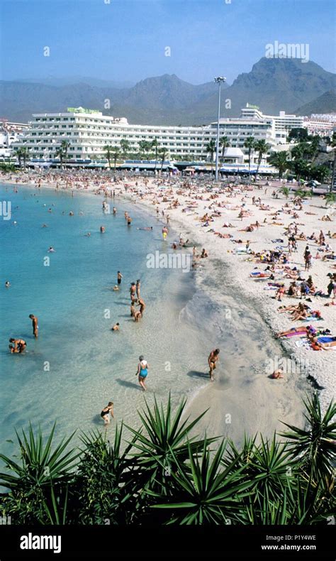 Playa de las Américas beach (south Tenerife Stock Photo - Alamy