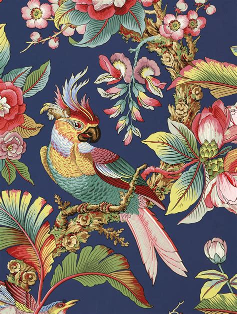 Chinoiserie Panel Wallpaper, Asian wallpaper, oriental wallpaper ...