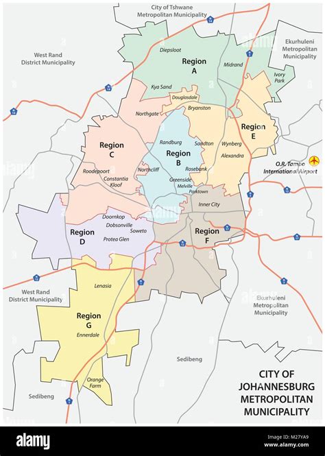 Johannesburg Townships Map