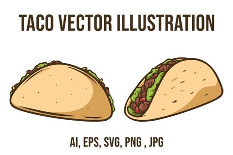 Taco Vector Illustration