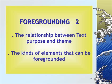 PPT - FOREGROUNDING PowerPoint Presentation, free download - ID:274750